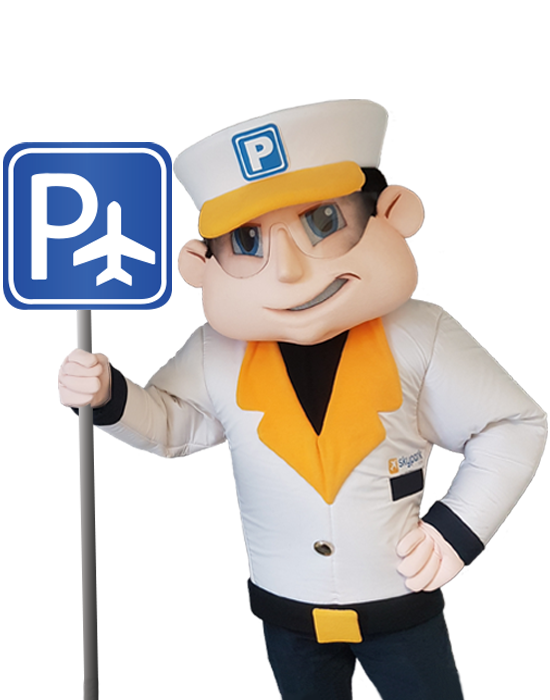 SkyParkSecure parking sign