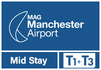 Manchester Airport T1 & T3 Mid Stay logo